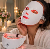 Masque LED 7 Couleurs sans Fil - Visage & Cou